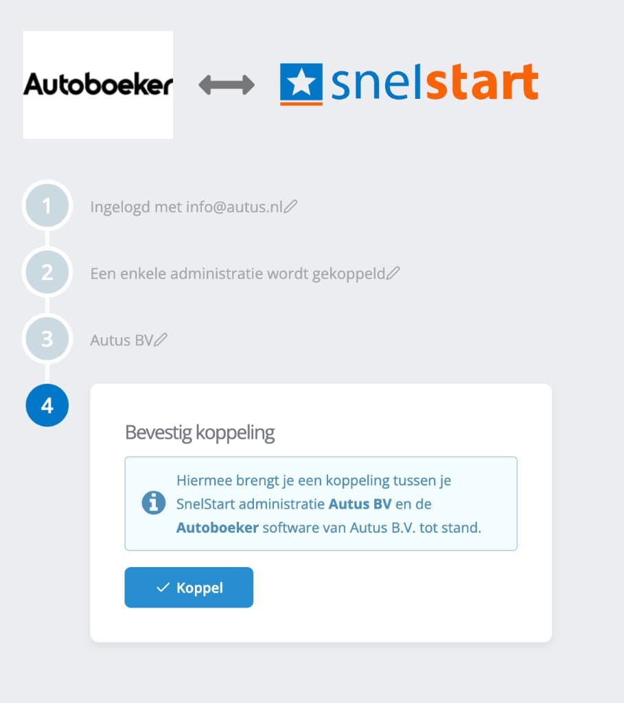 Stap 4 — Bevestig koppeling